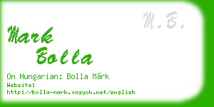 mark bolla business card
